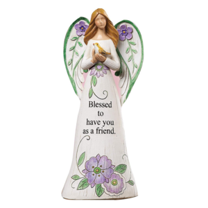 Custom Figurine Resin Home Decoration Angel Statue Figurine with Sentiment Saying Wholesale