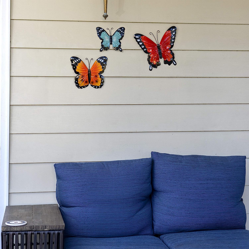 outdoor metal butterfly wall hanging decoration