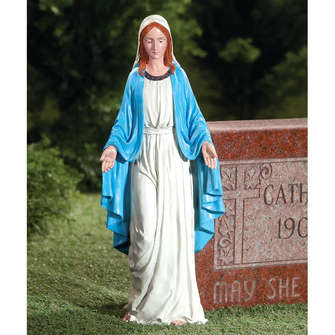 Factory wholesale catholic religious statues resin poyresin crafts virgin mary statue small