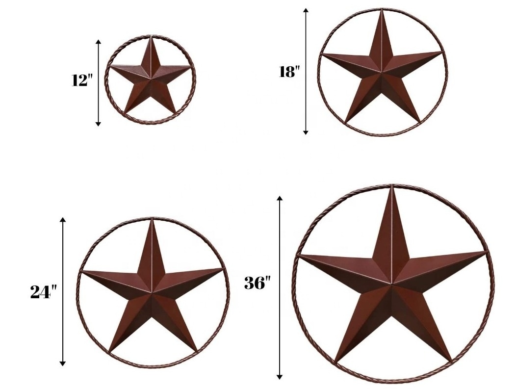 Farmhouse Star Wall Art Metal Texas Star Barn Star Wall Art Decor