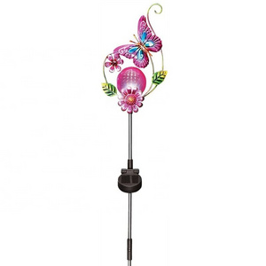 Outdoor Decorative Solar Garden Stakes Butterfly Garden Yard Stake