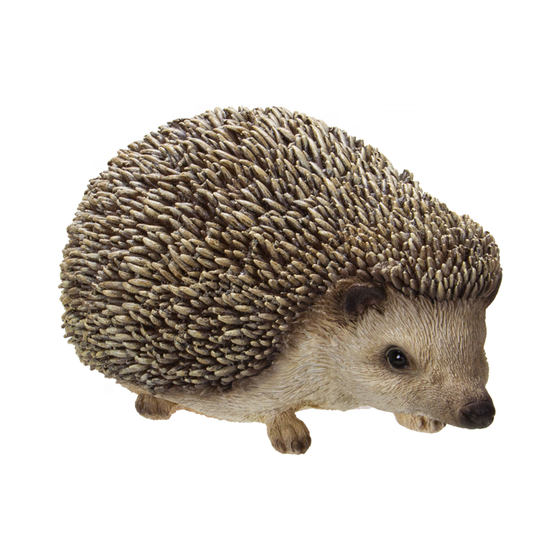 Custom Resin Animal Statue Adorable Hedgehog Figurine Statue Resin Crafts