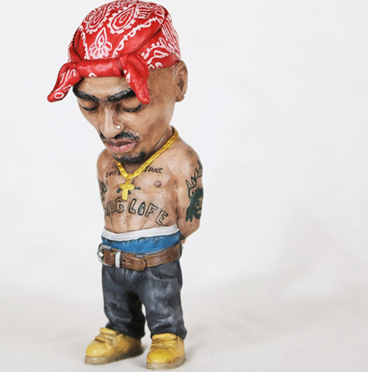 Hip Hop Figurines Legend Commemorative Resin Crafts Cartoon Character Bobblehead Figurine