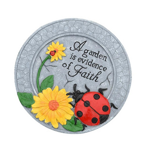 Garden Ladybug Stepping Stone Outdoor Decoration Sunflower Stepping Stone