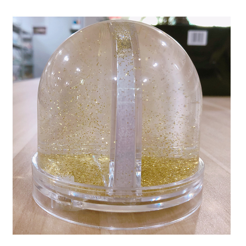 China Wholesale Ball Photo Frame Christmas Snow Globe With Glitter Water Globe Picture Insert