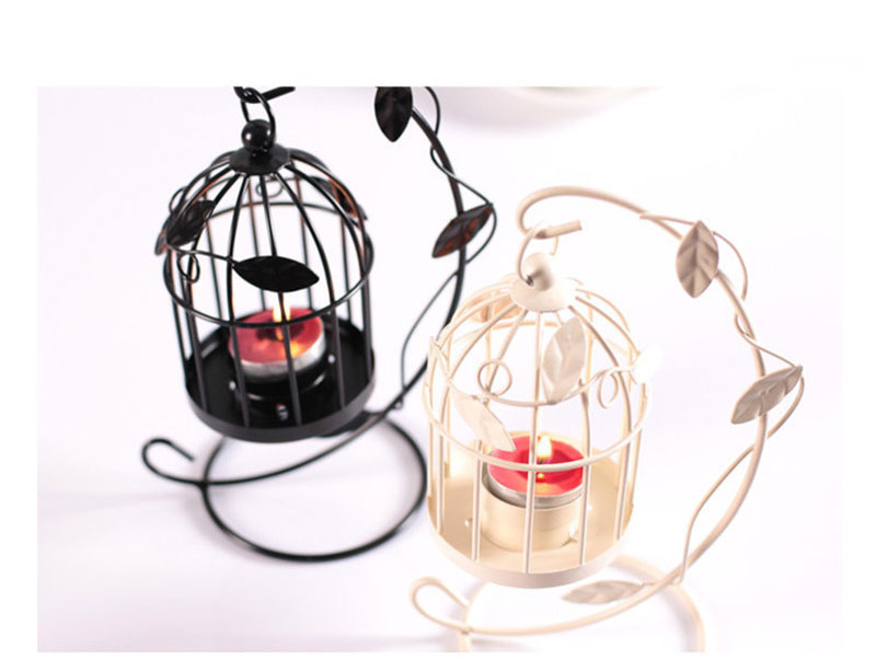 New Design Birdcage Metal Candle Lantern With Stand Garden Storm Metal Lamp Candle Holder Home Decoration