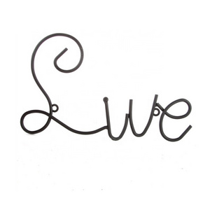 Live Love Laugh Set of 3 Wall Mount Metal Wall Word Sculpture