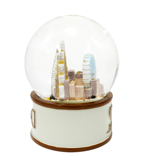 Customize Resin Crafts Country Souvenir Gift Dubai Snow Globe