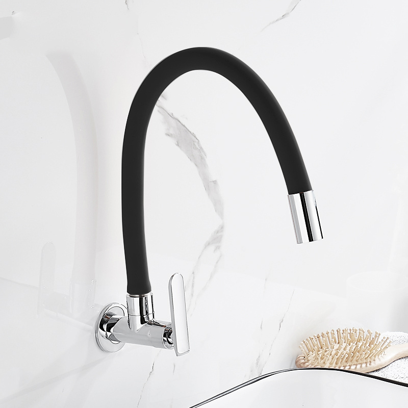 New design brass body colorful pull out flexible hose cold water kitchen sink faucet