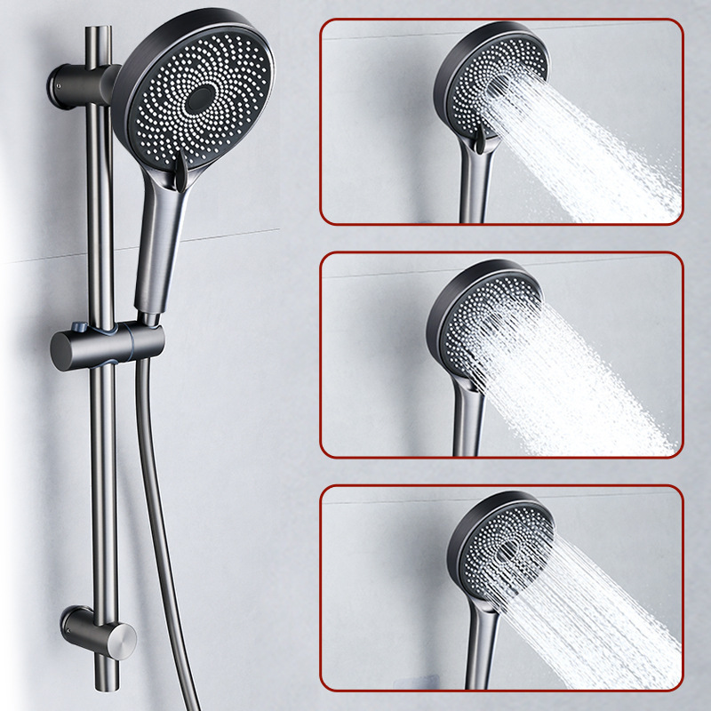 Luxury Wall Mounted Single Handle Bathroom chrome Bath shower faucet set with Shower Head