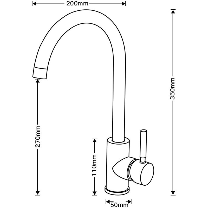 High Quality Gold 304 Stainless Steel Kitchen Sink Faucet Hot And Cold Water Mixer Kitchen Tap