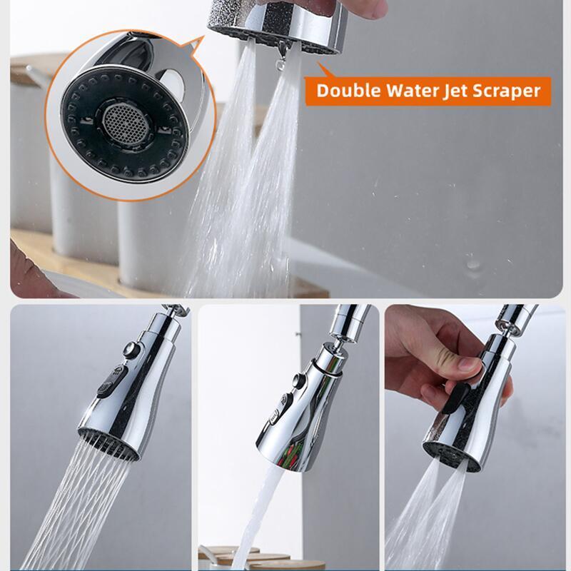 Water Jet Scraper 360 Rotatable Gourmet Kitchen Sink Faucet Extension Filter Kitchen Water Tap Nozzle Innovative Accessories