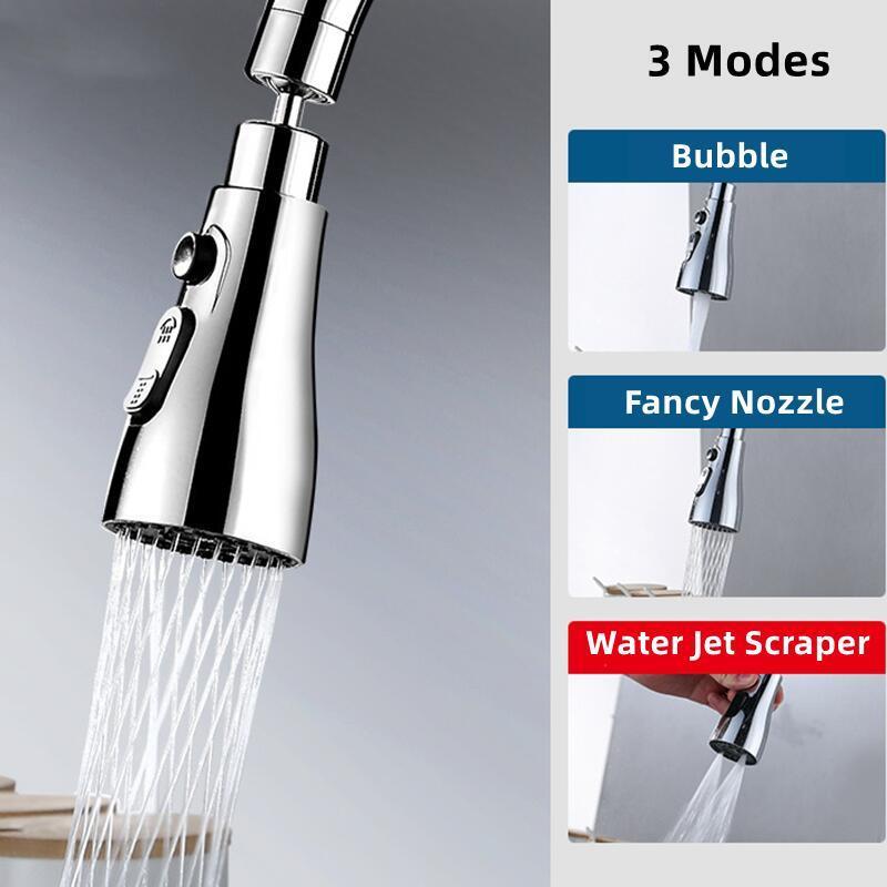 Water Jet Scraper 360 Rotatable Gourmet Kitchen Sink Faucet Extension Filter Kitchen Water Tap Nozzle Innovative Accessories