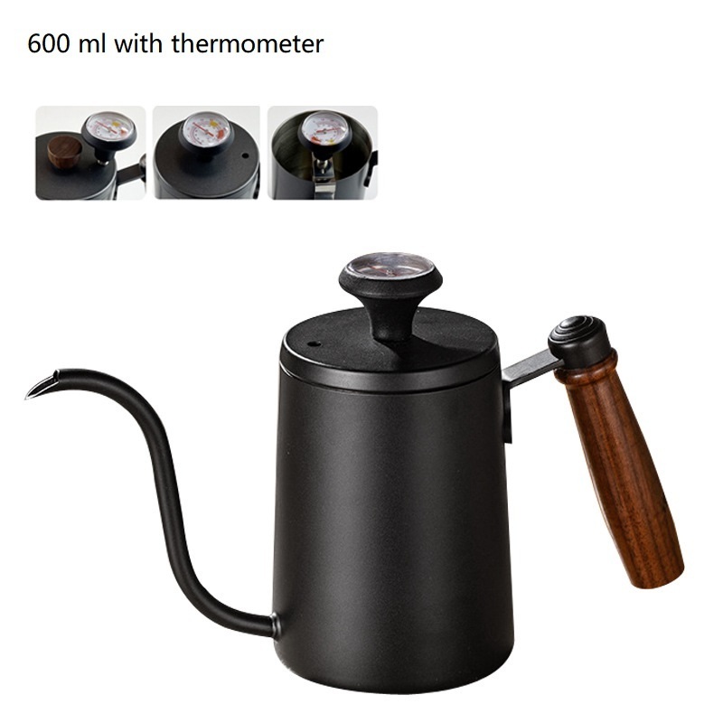 Barista Pour Over coffee travel Kettle Tea kettle pot with Gooseneck Espresso coffee maker with thermometer