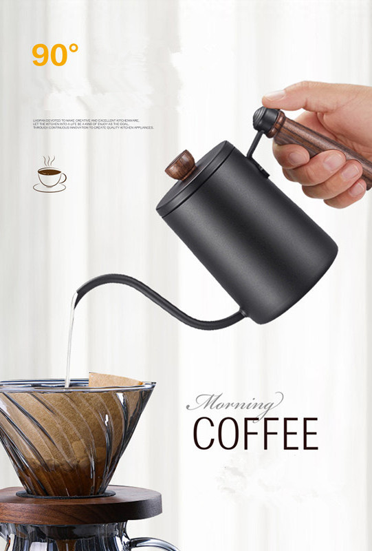 Barista Pour Over coffee travel Kettle Tea kettle pot with Gooseneck Espresso coffee maker with thermometer