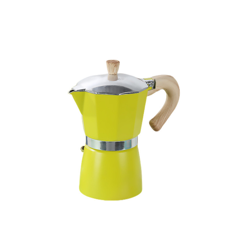 190ml Household Aluminum Mocha Latte Italian Espresso Moka Pot 3cup Stovetop Maker Coffee Percolator Dripolator