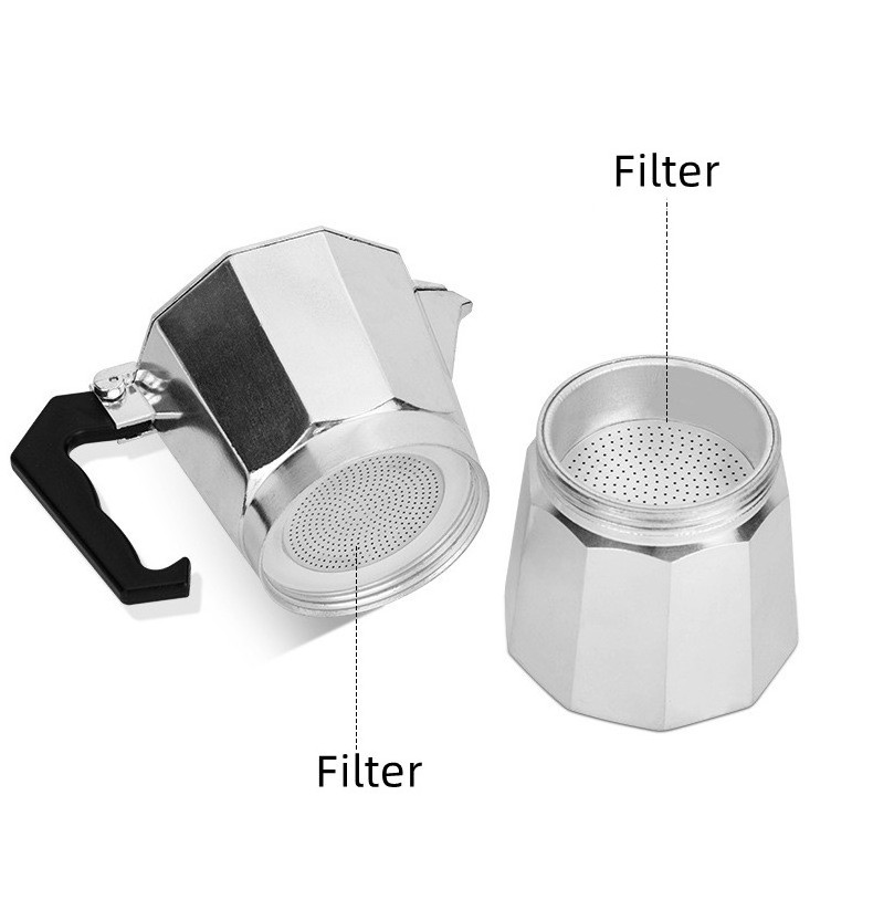 6 Cup Aluminum Stovetop Espresso Maker Moka Pot for Italian Espresso Coffee Camping outdoor  Coffee Maker