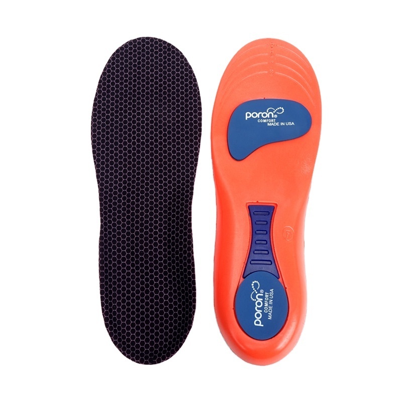 Maximum Shock Absorption Heel Pain Relief PU Poron Insoles For Plantar Fasciitis