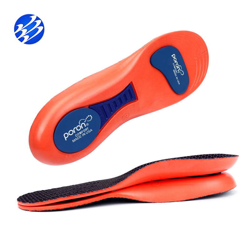 Maximum Shock Absorption Heel Pain Relief PU Poron Insoles For Plantar Fasciitis