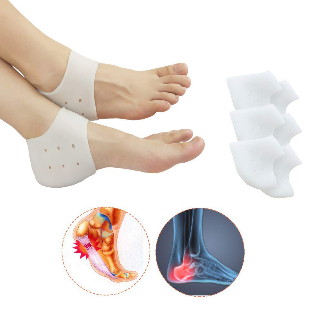 Support For Plantar Fasciitis Pain Relief Silicone Heel Protector Socks For Women Men