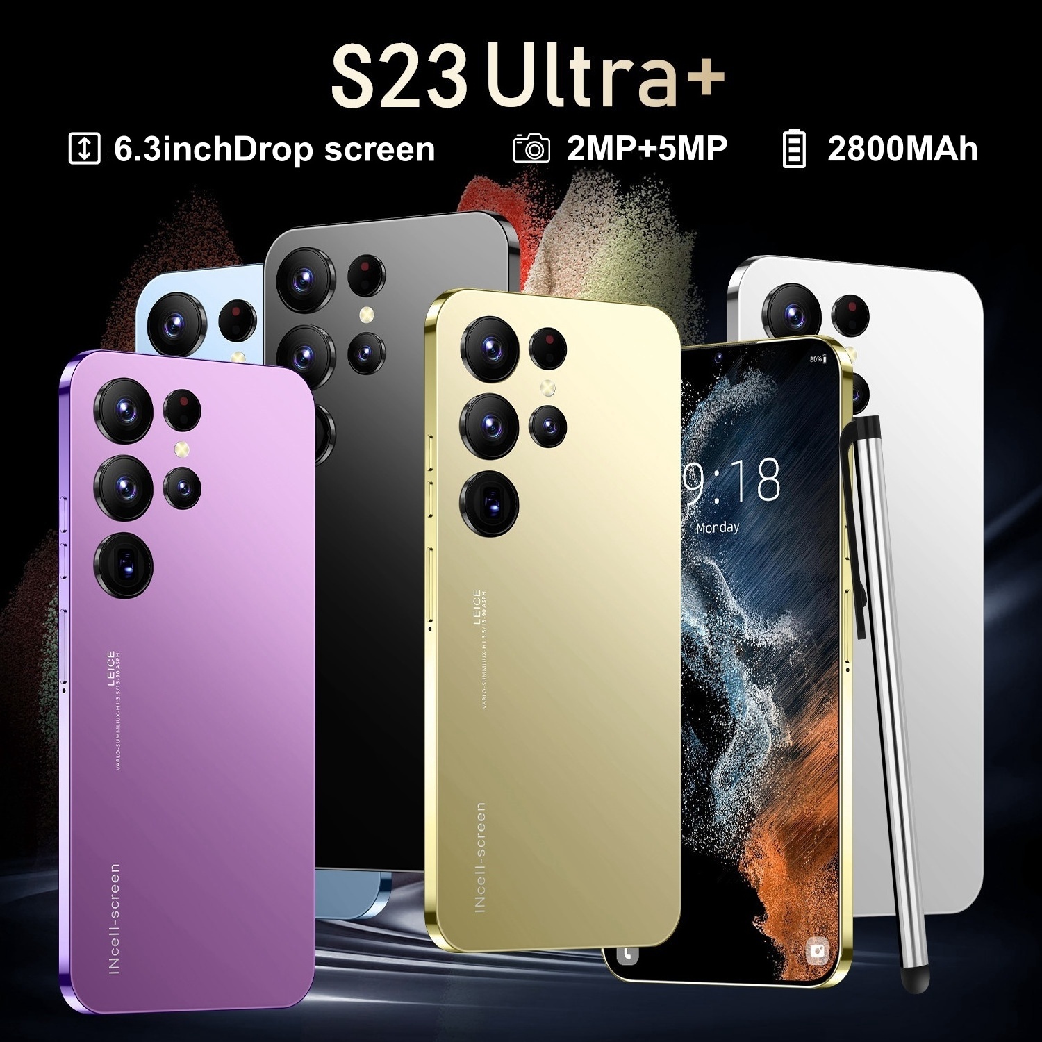 2024wholesale S9+ s10 Original phones mobile android s24 s21 ultra celulares unlocked s22 ultra smartphone for s23 ultra