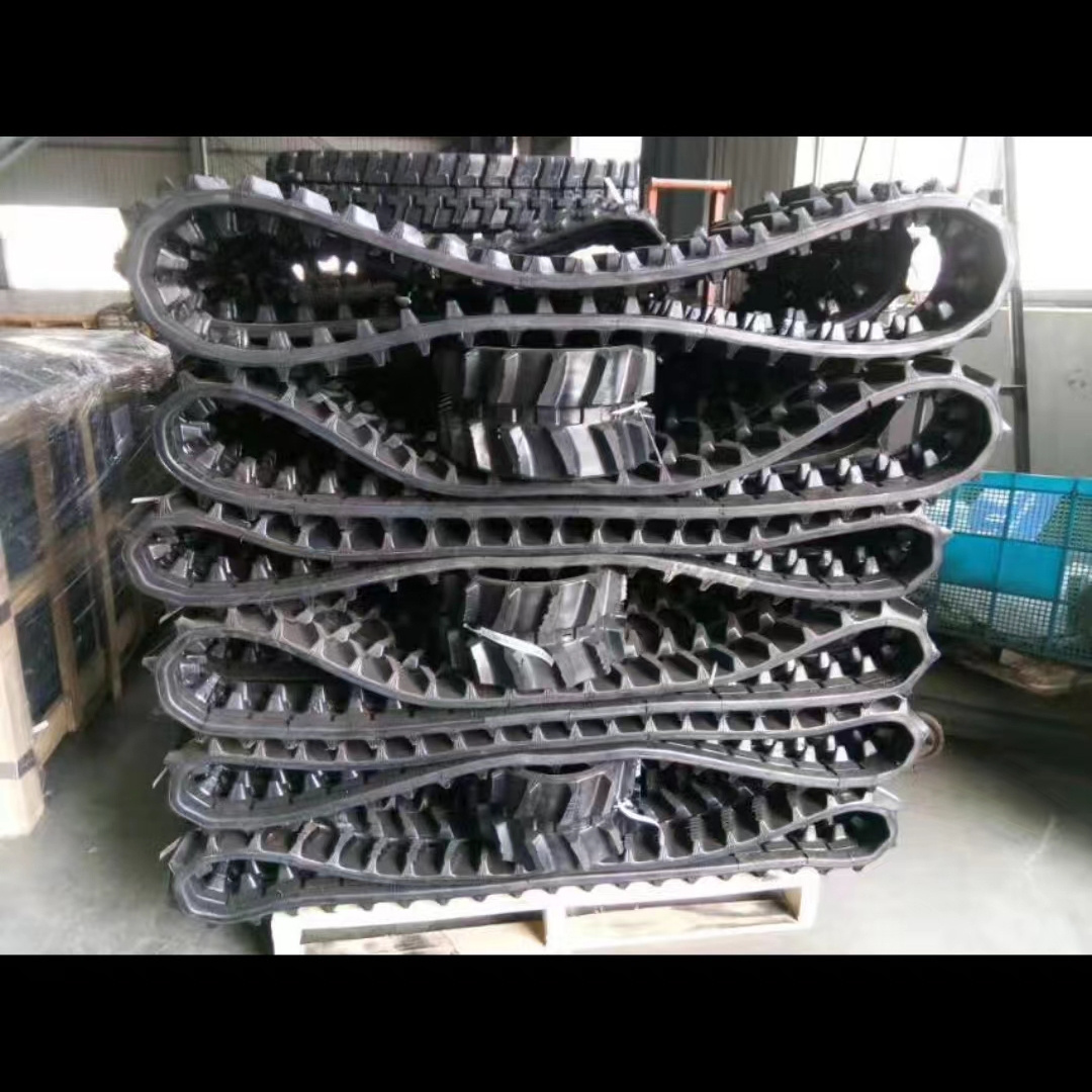 Various specification rubber track system for hitachi and harvester and small heavy vehicle