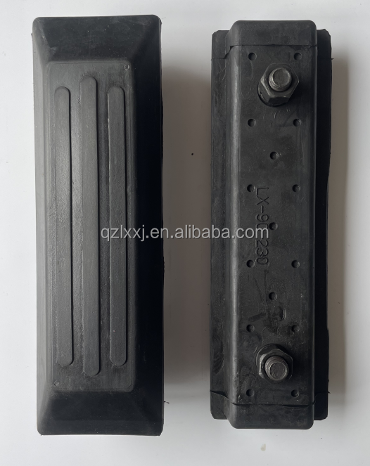 Customized size imported material bolt on rubber track pads for excavator loader bulldozer