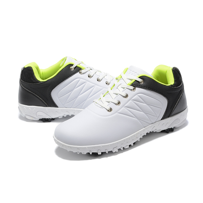 Wear Resistant Breathable Sports Shoes Microfiber Fabric Waterproof and Non-slip Golf Shoes for Men