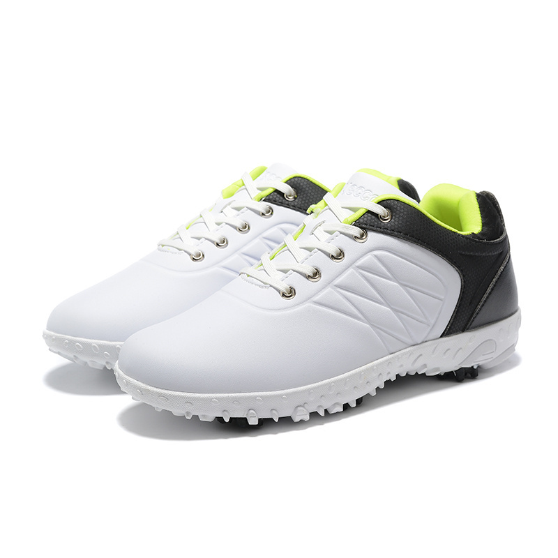 Wear Resistant Breathable Sports Shoes Microfiber Fabric Waterproof and Non-slip Golf Shoes for Men