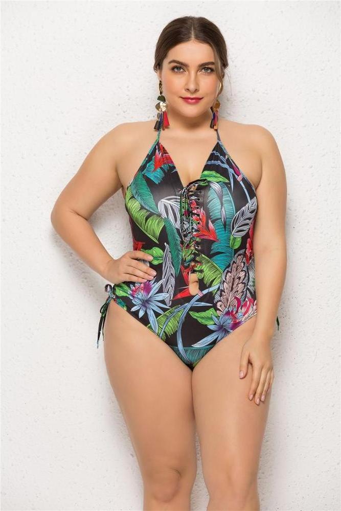 Wholesale Plus Size Bandage  Swimwear For Women and One Piece Bikini