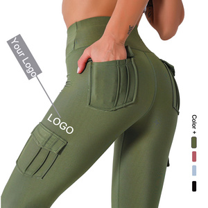 Cargo Joggers Buttery Soft Leggings  With Pockets For Wom Fitness Yoga Pants