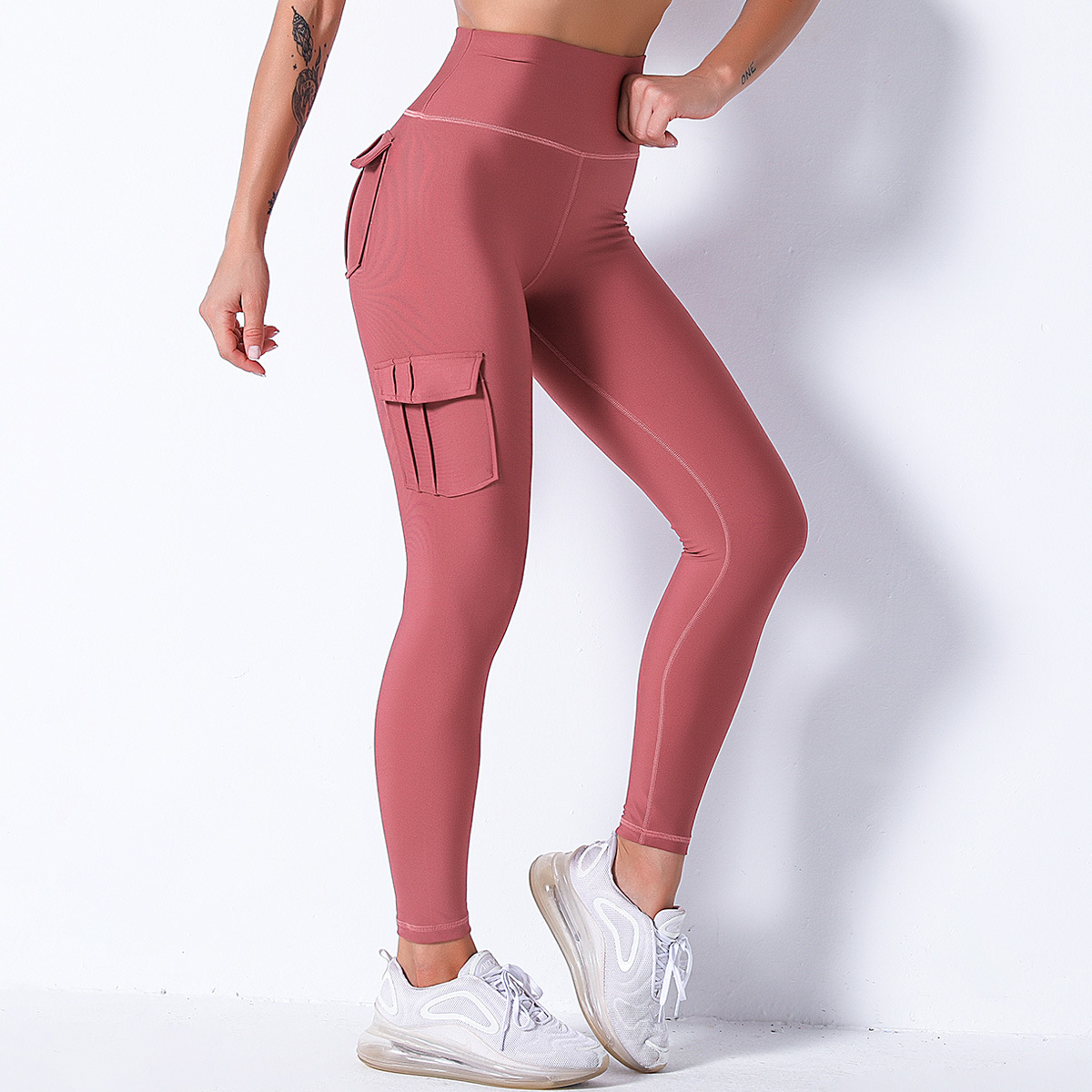 Cargo Joggers Buttery Soft Leggings  With Pockets For Wom Fitness Yoga Pants