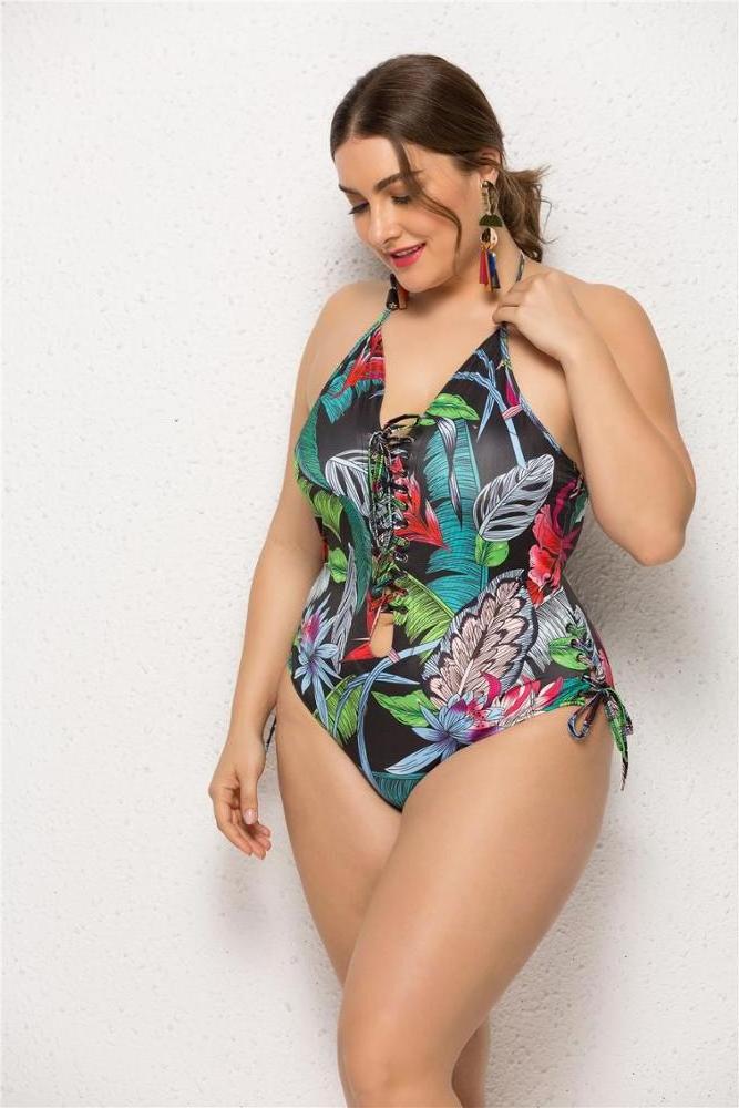 Wholesale Plus Size Bandage  Swimwear For Women and One Piece Bikini