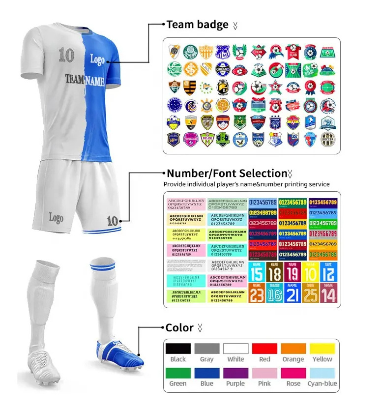 LUSON New Soccer Training Kit Club Soccer Jersey Original Quality For Team And Club Custom Football Jerseys