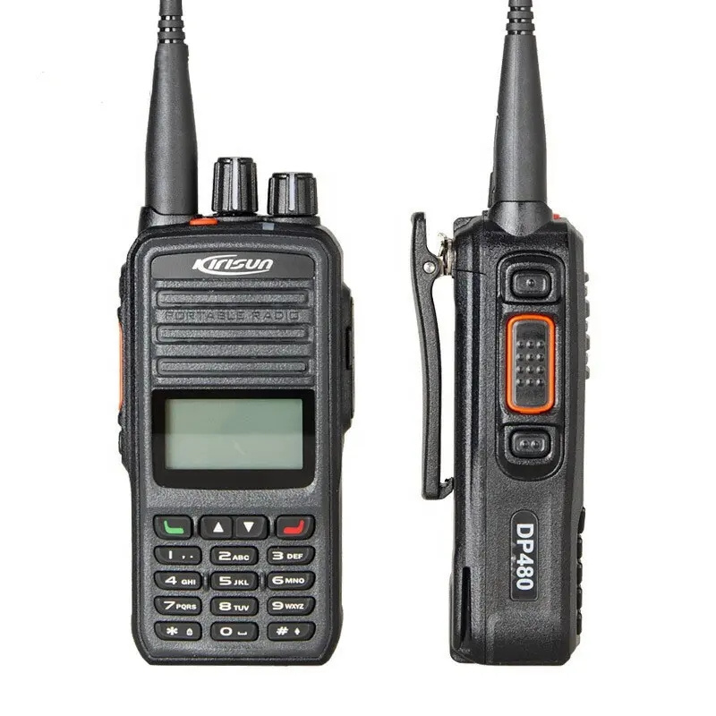 DMR Portable Radio Kirisun DP480 DP485 walkie talkie hand-held Walkie Talkie for Business 100 mile walkie talkieDP485 DP480