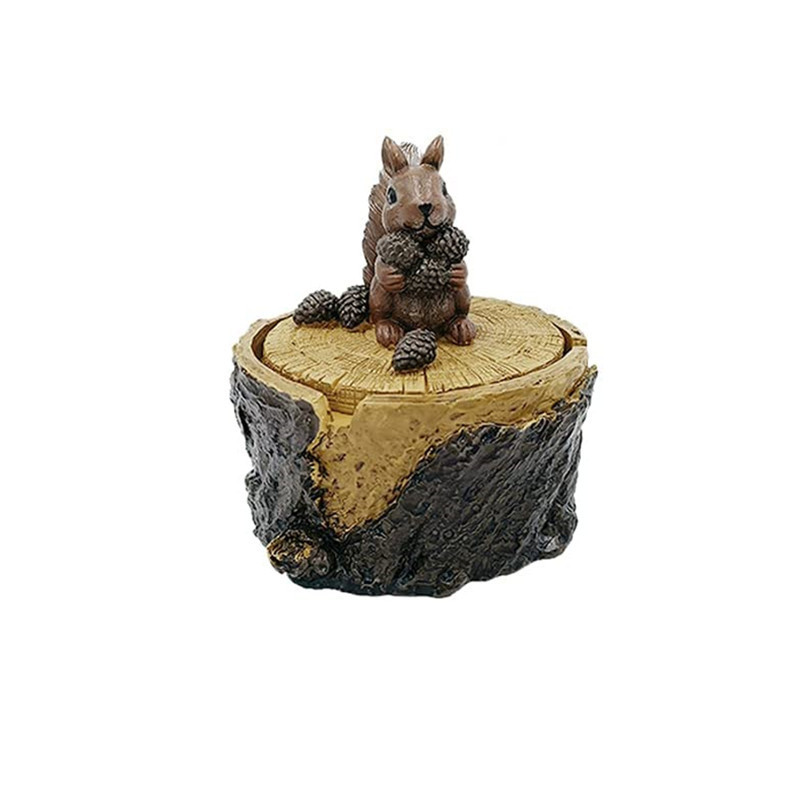 Resin Squirrel figure shaped Key hider Garden Yard Outdoor decoration