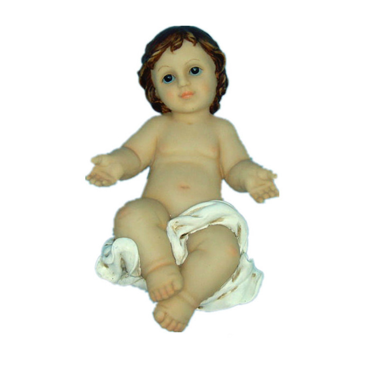 Vivid Decorative Polyresin baptism gift Baby Jesus Figure Statue