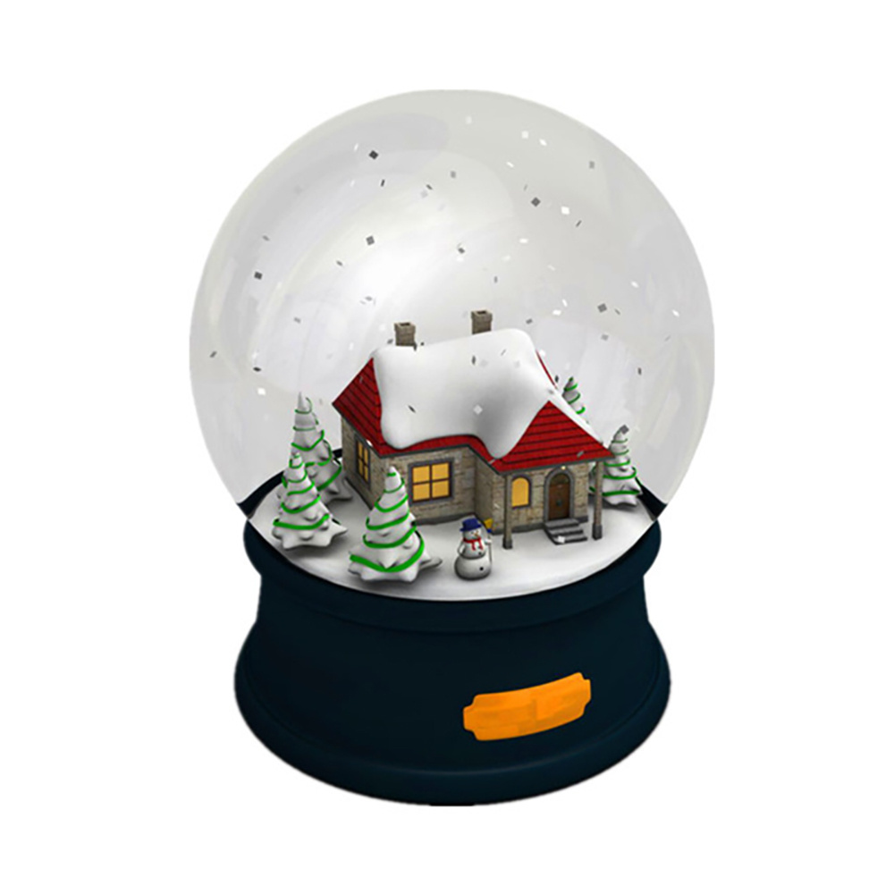 Christmas Small Yard House Water Snow Globe for Sale