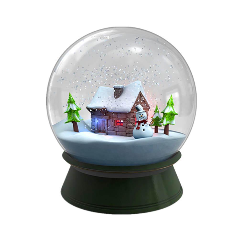 Christmas Small Yard House Water Snow Globe for Sale