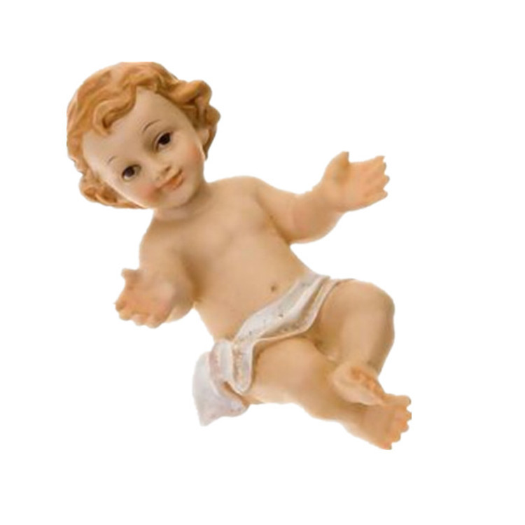 Vivid Decorative Polyresin baptism gift Baby Jesus Figure Statue