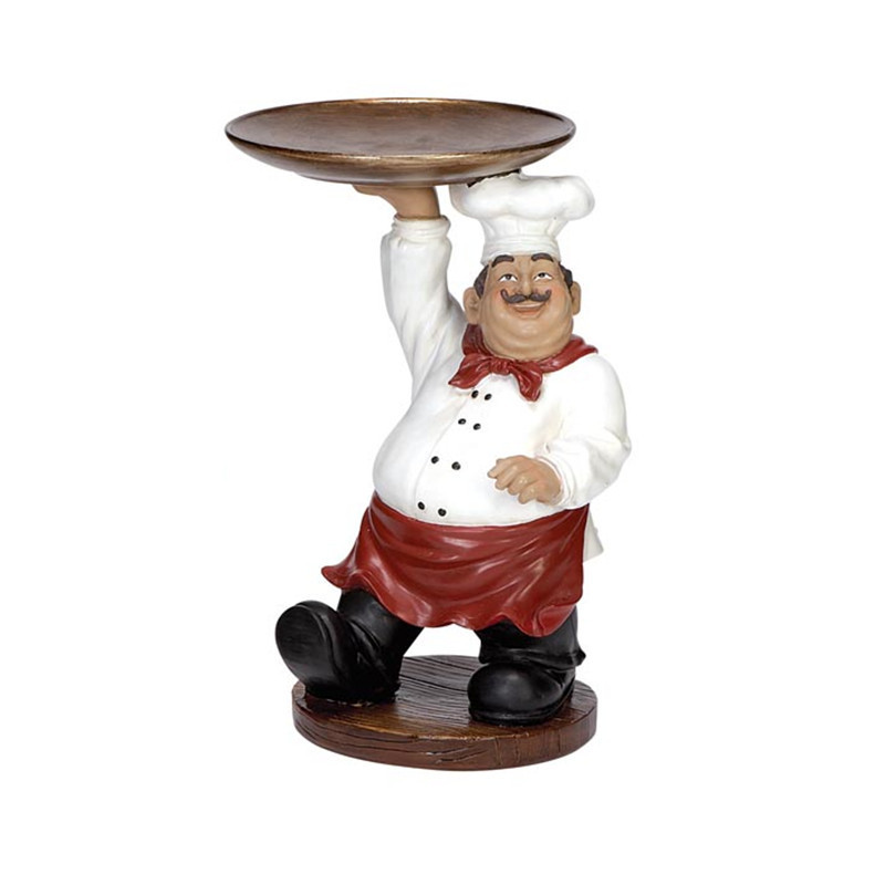 Resin chef figurine souvenir statue