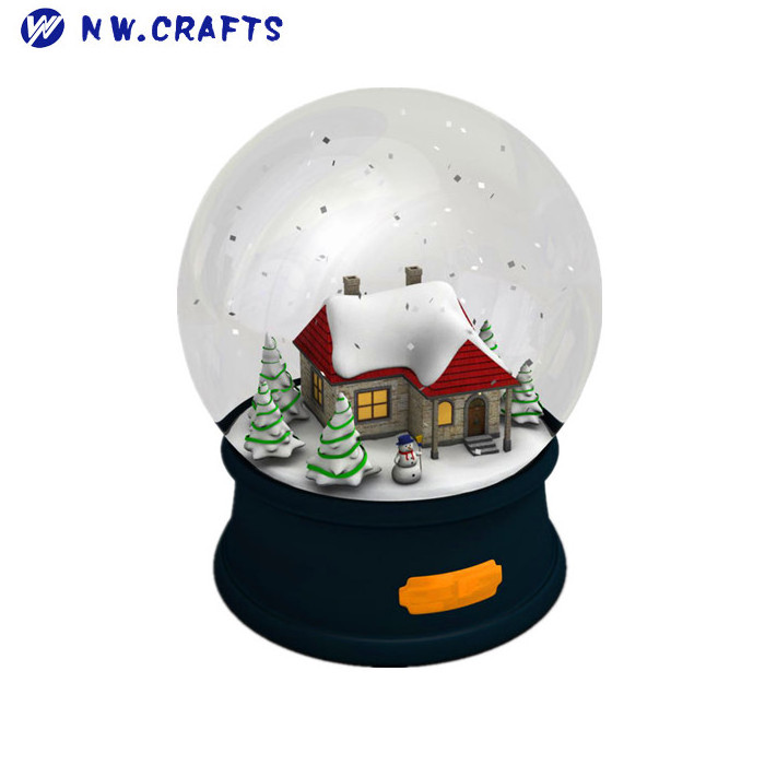 Cheap 80mm Canada toronto city snow globe water globe