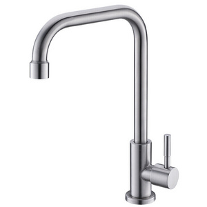 Sink Faucet Drawing Manufacturers Wholesale 304 Stainless Steel Single Cold Full Copper Modern Contemporary Hotel Core 4 Points