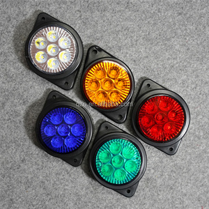 For Trailer Truck Side Clearance Marker Lamp Warning Lights LED Side Marker Lamp 5 Color 12V- 24V