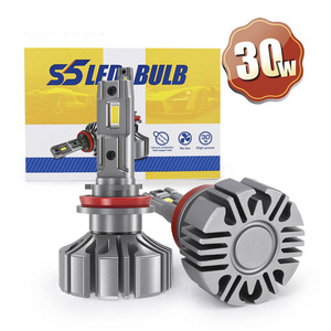 S5 H8 H11 HB4 9006 H16 H7 HB3 9005 Fanless Led Car Fog Light Bulb 60W 12V 6000K Canbus Auto Led Headlight Lamp