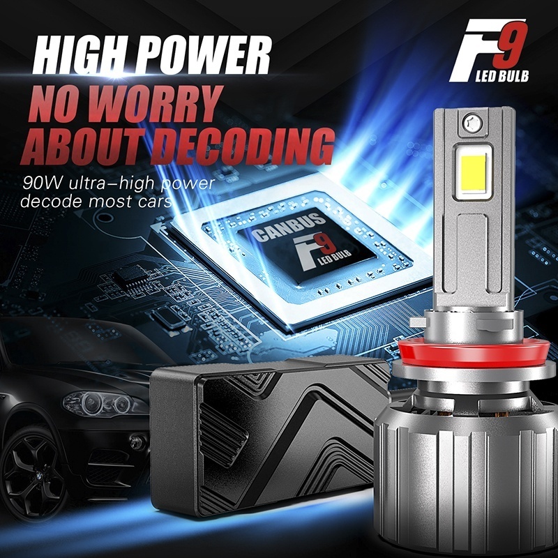 F9 Auto LED Light H4 130W  H7 H1 H3 Headlamps Bulb H11 9005 9006 H13 9007 H4 Car headlight