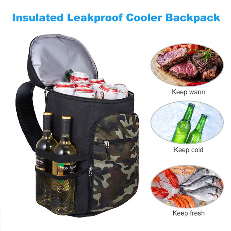 Soft Cooler Backpack Cool Rucksack for Men Women, Large Capacity Lunch Picnic Backpack, Waterproof Cooler Bag