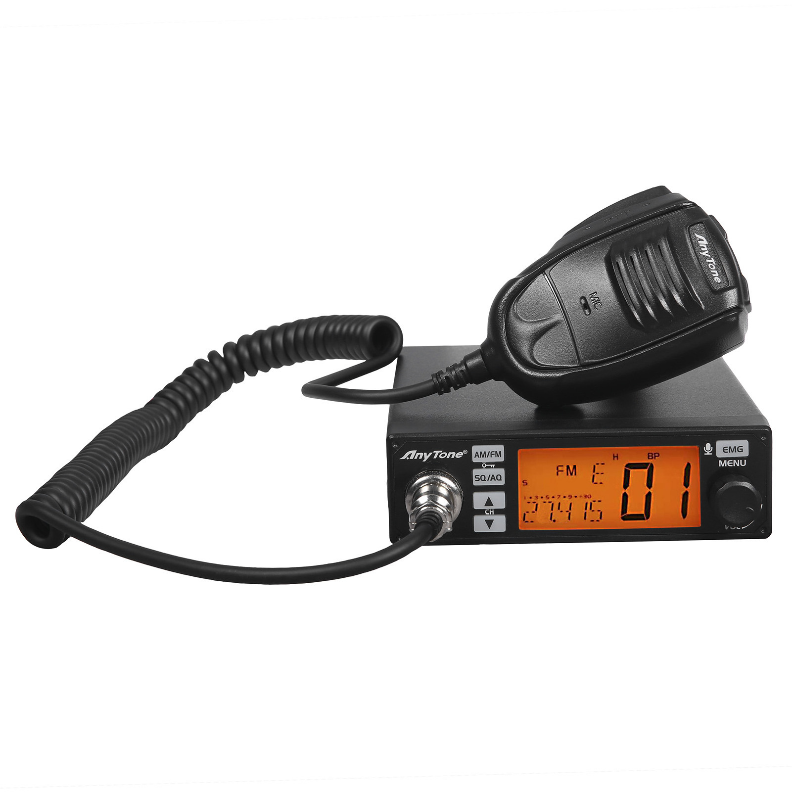 AnyTone AT-500M 10 Meter CB Radio with VOX, 7 Color Display, RB, NB, Scan, Dual-watch, HI-CUT, Talkback Level and Much More