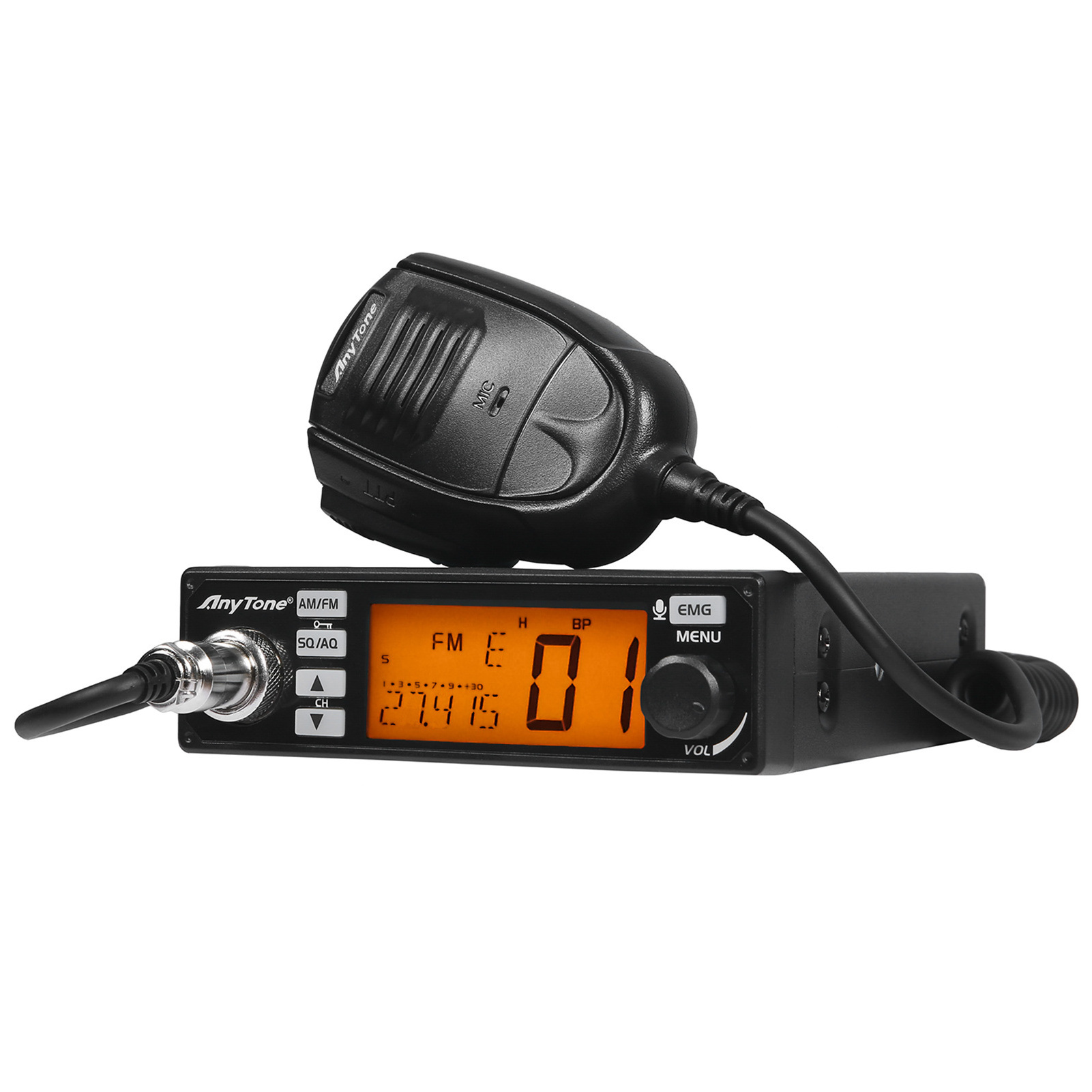 AnyTone AT-500M 10 Meter CB Radio with VOX, 7 Color Display, RB, NB, Scan, Dual-watch, HI-CUT, Talkback Level and Much More