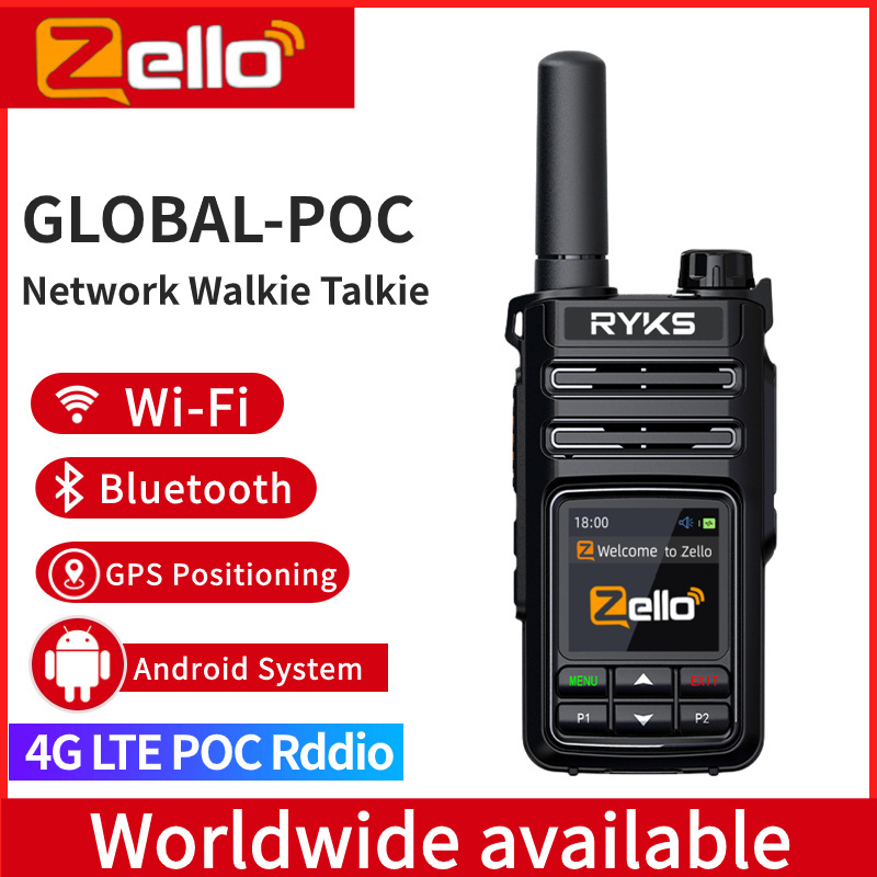 poc radio zello walkie talkie 4g long range 200km 500km 3000 mile 5000km range pair with sim card walki talki kids